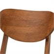 Pemberly Row Sand/Walnut 5-Piece Dining Set with Foam Upholstery and Wood