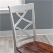 Pemberly Row 5-Piece Dining Set in Cherry and White Acacia Wood