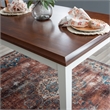 Pemberly Row 5-Piece Dining Set in Cherry and White Acacia Wood