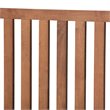 Pemberly Row Walnut Brown Wood King Platform Bed with Slatted Headboard