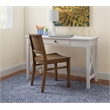 Pemberly Row Set of 2 Solid Beechwood Side Chairs in Natural Finish for Dining