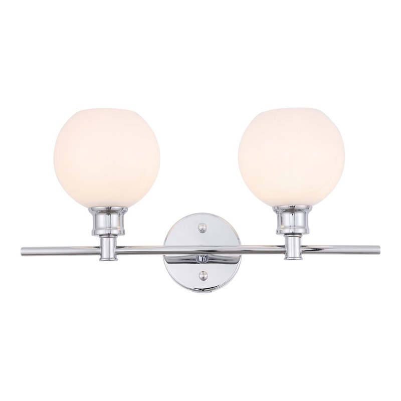 Pemberly Row 2-Light Metal Wall Sconce with Frosted White Glass