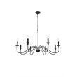 Pemberly Row 8-Light Metal Pendant Chandelier in Matte Black Finish