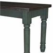 Pemberly Row Wood Six Piece Upholstered Dining Set with Bench in Teal Blue