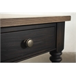 Pemberly Row Side Table in Antique Oak and Matte Black Wood Finish