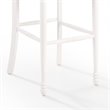 Pemberly Row Distressed White & Brown Rubberwood Bar Stool Set of 2