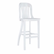Pemberly Row Set of 2 Commercial Grade Counter Stools in Glossy White