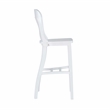 Pemberly Row Set of 2 Commercial Grade Counter Stools in Glossy White