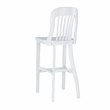Pemberly Row Set of 2 Commercial Grade Counter Stools in Glossy White