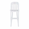 Pemberly Row Set of 2 Commercial Grade Counter Stools in Glossy White