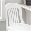 Pemberly Row Set of 2 Commercial Grade Counter Stools in Glossy White