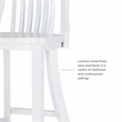 Pemberly Row Set of 2 Commercial Grade Counter Stools in Glossy White