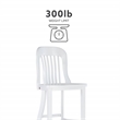 Pemberly Row Set of 2 Commercial Grade Counter Stools in Glossy White