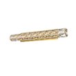 Pemberly Row Valetta Linear Wall Sconce with LED in Gold and Crystal