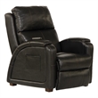 Pemberly Row Zero Gravity Leather Recliner with Massage in Black