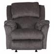 Pemberly Row Power Rocker Recliner in Grey Polyester with USB Port