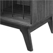 Pemberly Row Wood and Vinyl Record Display Stand in Charcoal