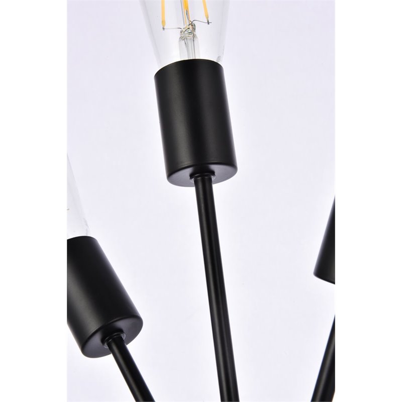 Pemberly Row 3-Light Metal Bath Sconce in Black Modern Design