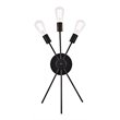 Pemberly Row 3-Light Metal Bath Sconce in Black Modern Design