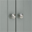 Pemberly Row Modern Wood 2-Piece Pantry Closet in Gray