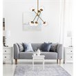 Pemberly Row 6-Light Modern Sputnik Pendant in Brass and Clear