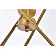 Pemberly Row 6-Light Modern Sputnik Pendant in Brass and Clear