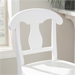 Pemberly Row Commercial Grade Set of 2 Counter Stools in White Beechwood