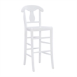 Pemberly Row Commercial Grade Set of 2 Counter Stools in White Beechwood