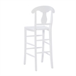 Pemberly Row Commercial Grade Set of 2 Counter Stools in White Beechwood