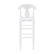 Pemberly Row Commercial Grade Set of 2 Counter Stools in White Beechwood