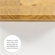 Pemberly Row Two-Tone Backless Pine Bench in White and Natural Finish
