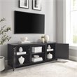 Pemberly Row Modern Wood TV Stand for TVs up to 58 Inches in Black