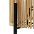 Pemberly Row Modern Bamboo and Metal Table Lamp in Natural Finish