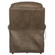 Pemberly Row Power Lift Recliner with Heat and Massage in Brown Fabric
