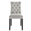 Pemberly Row 21 in Velvet Dining Chairs in Light Gray (Set of 2)