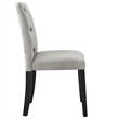 Pemberly Row 21 in Velvet Dining Chairs in Light Gray (Set of 2)