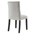 Pemberly Row 21 in Velvet Dining Chairs in Light Gray (Set of 2)