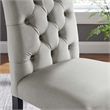 Pemberly Row 21 in Velvet Dining Chairs in Light Gray (Set of 2)