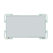 Pemberly Row 2-Level Rolling Bar Cart in Mint Green Metal with Mirrored Shelves