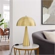 Pemberly Row 2-Light Metal Table Lamp in Satin Brass Finish