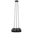 Pemberly Row 3-Light Pendant with Adjustable Fabric Cables and Metal Shades
