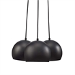 Pemberly Row 3-Light Pendant with Adjustable Fabric Cables and Metal Shades