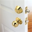 Pemberly Row Brass Single Cylinder Deadbolt in Polished Brass Finish