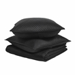 Pemberly Row Queen Size Matte Poly Sateen Quilt in Black