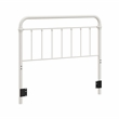 Pemberly Row Metal Spindle Headboard in Soft White for Full/Queen Beds