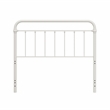 Pemberly Row Metal Spindle Headboard in Soft White for Full/Queen Beds