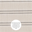 Pemberly Row 3-Piece Counter Dining Set Padded Beige Striped Seats in Brown