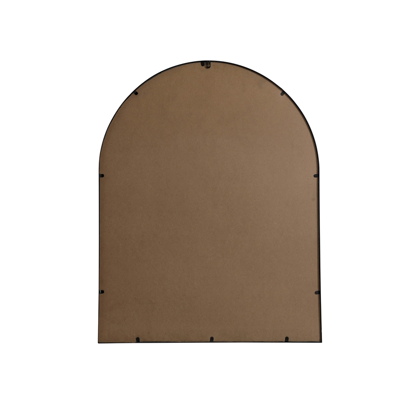Pemberly Row 33x42 Arch Mirror in MDF Wood & Black Finish
