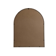 Pemberly Row 33x42 Arch Mirror in MDF Wood & Black Finish