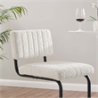 Pemberly Row Bar Stool Set of 2 in Boucle Fabric with Black Ivory Finish